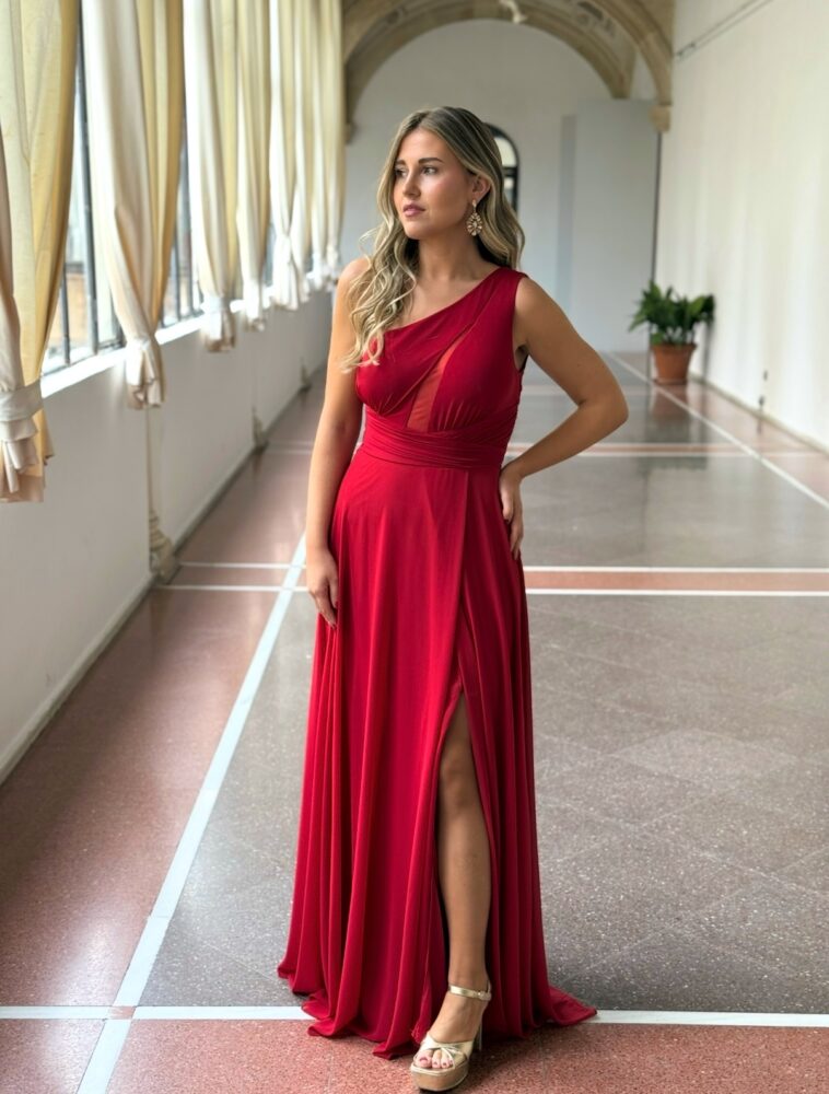 Vestido Clarel Rojo