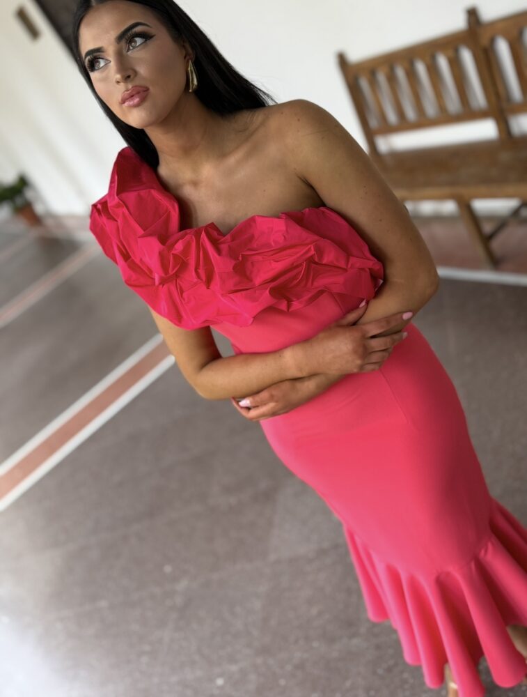 Vestido Milán Fresa