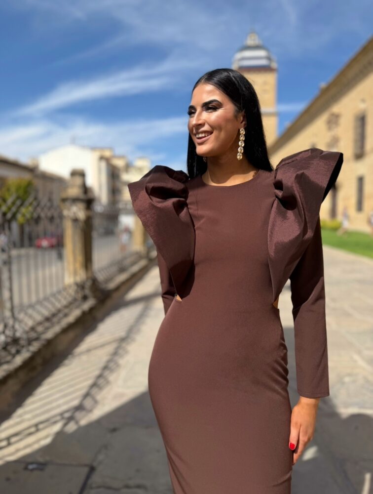 Vestido Olaya Marrón