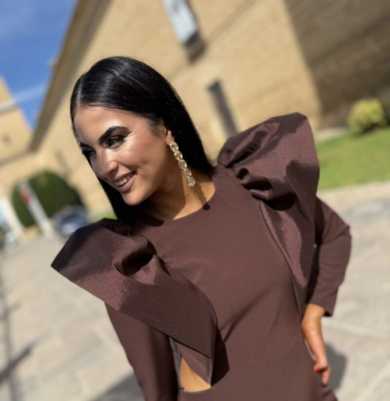 Vestido Olaya Marrón - Imagen 6