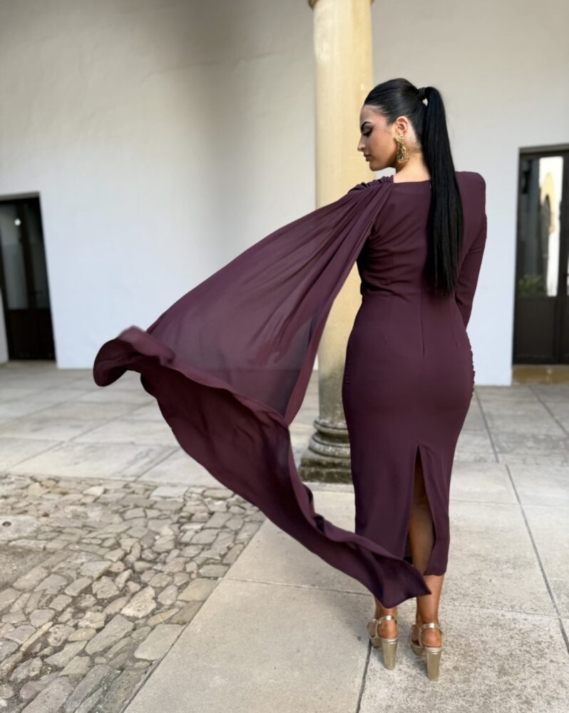 Vestido Bruna Marrón - Imagen 6