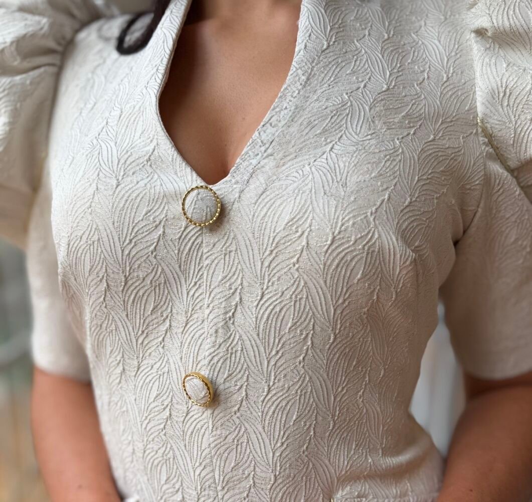 Vestido Yari Crema - Imagen 3