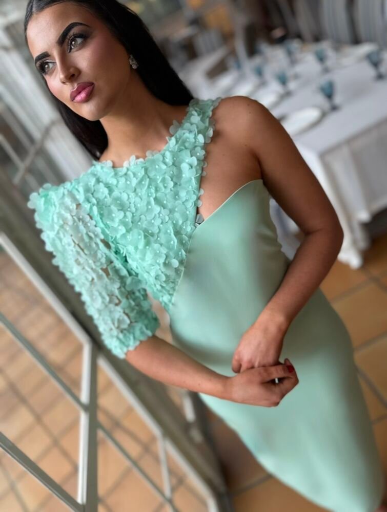 Vestido Asimétrico Verde