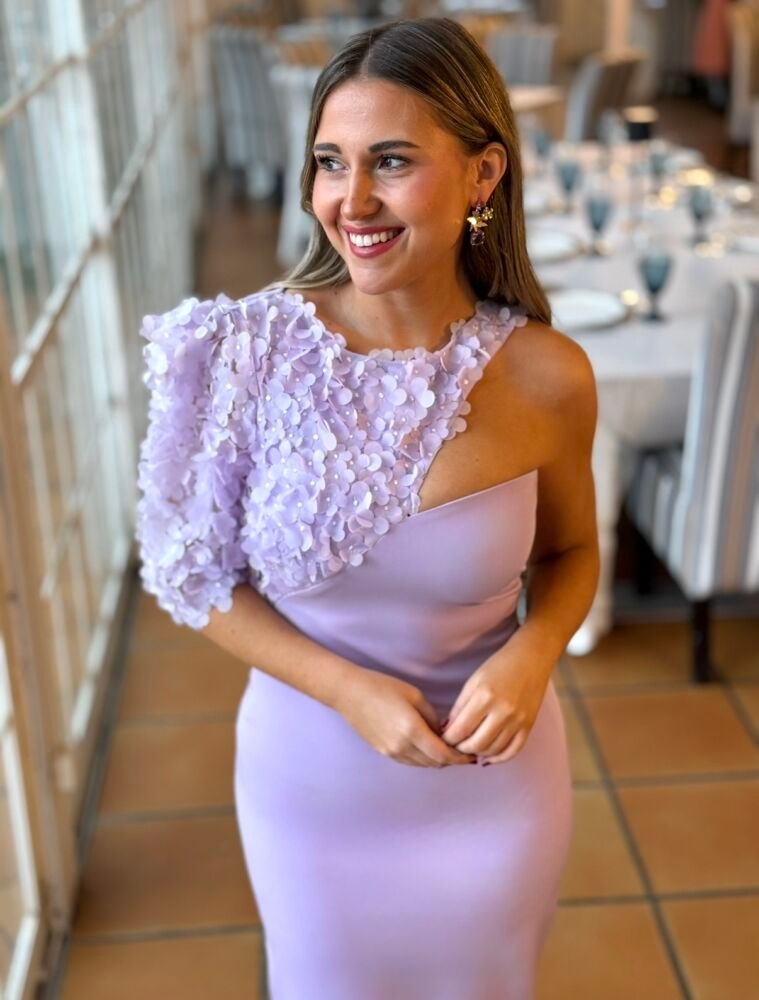 Vestido Asimétrico Lila