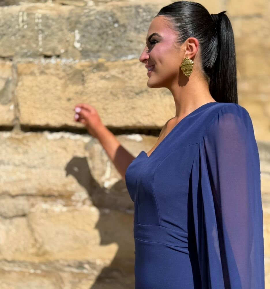 Vestido Rosario Azul Marino - Imagen 4