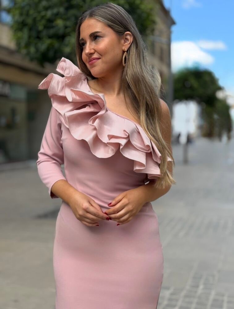 Vestido Alma Rosa Palo