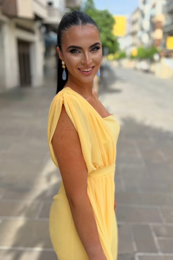 Vestido Letto Amarillo - Imagen 6