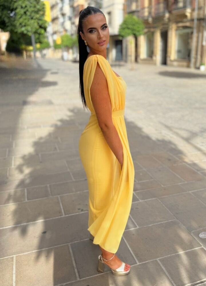 Vestido Letto Amarillo - Imagen 7