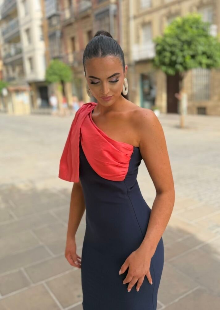 Vestido Linda Azul Marino - Imagen 5
