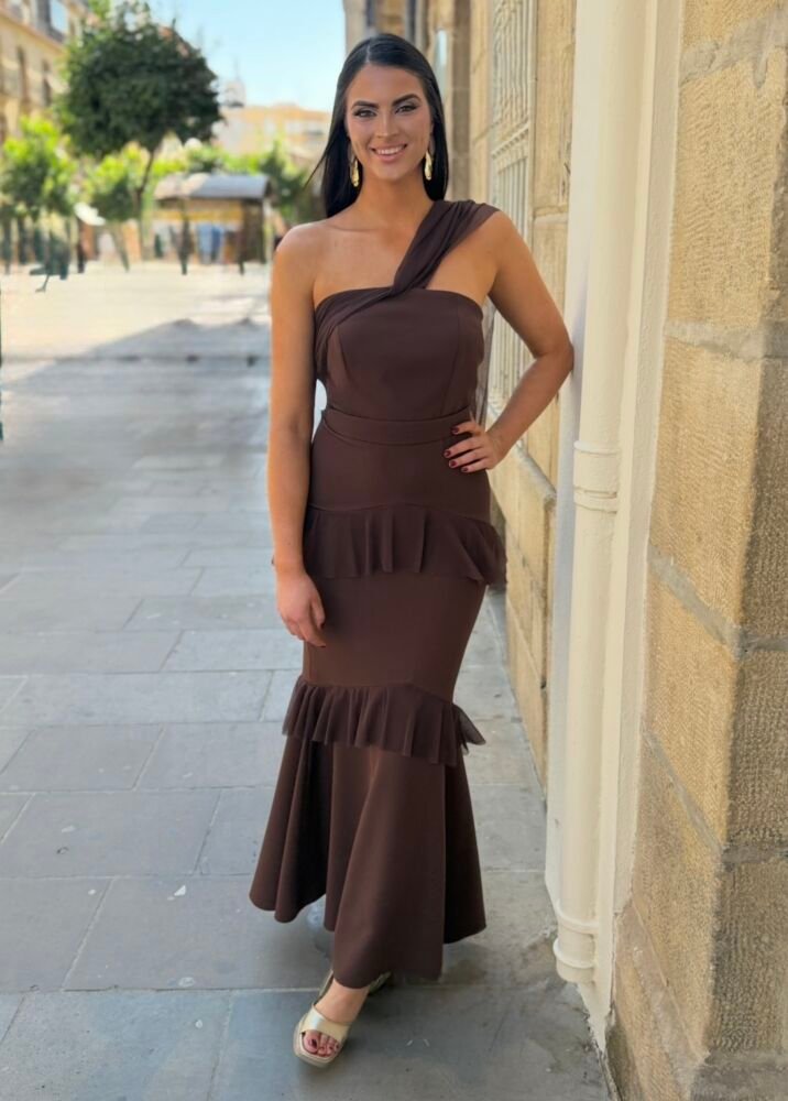 Vestido Bellagio Marrón - Imagen 5