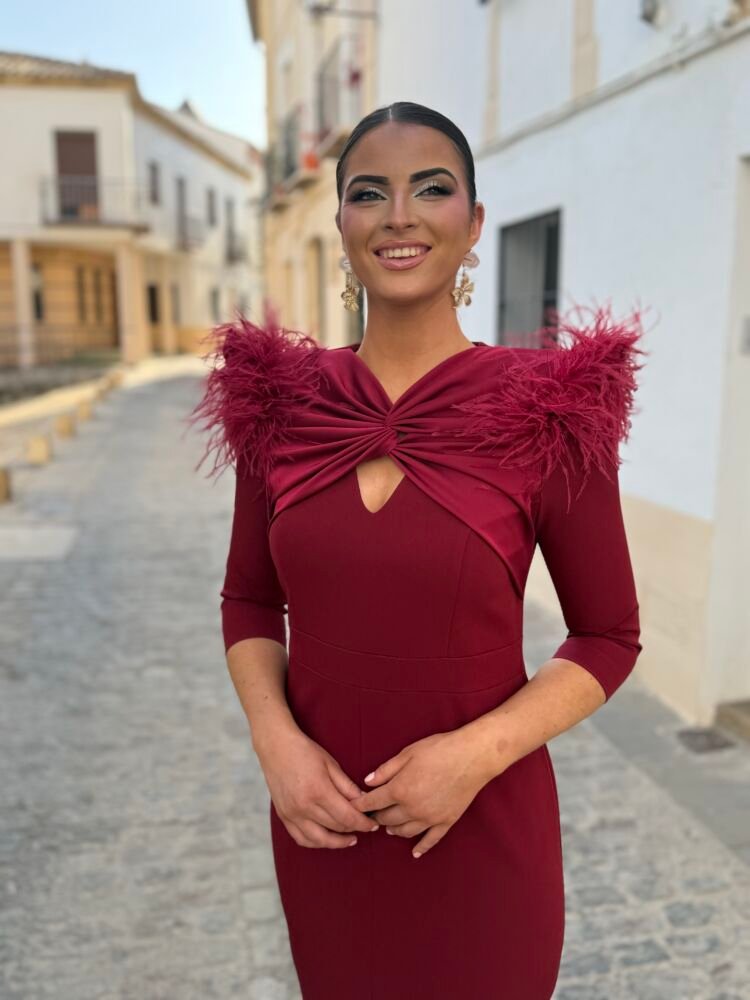 Vestido Soraya Burdeos