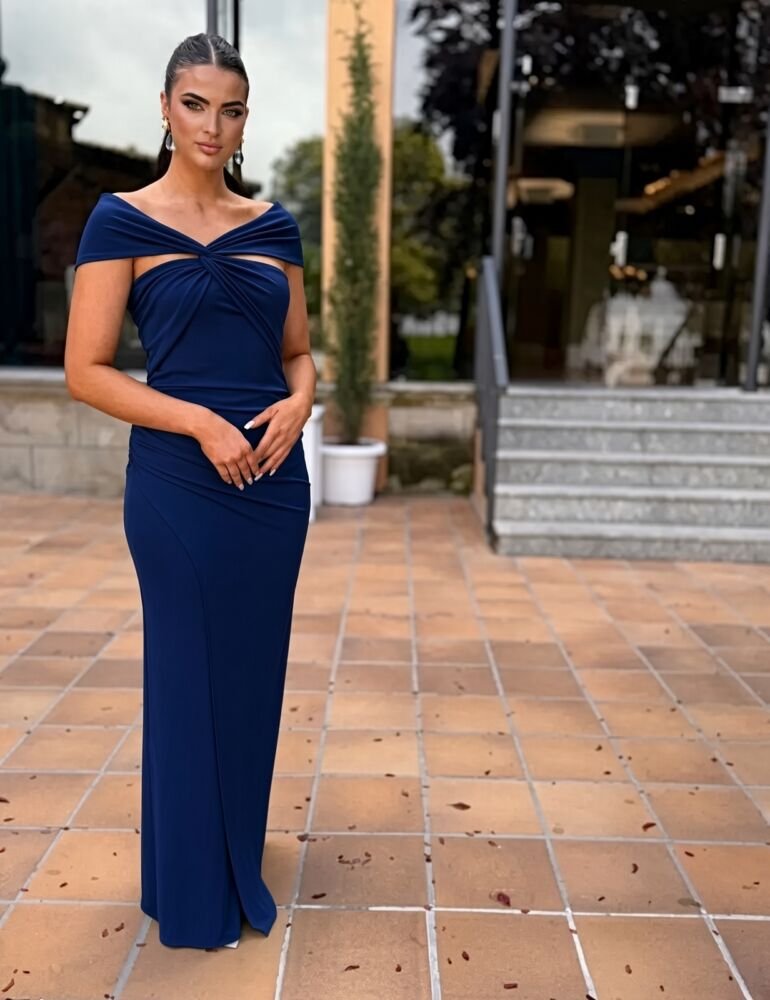Vestido Aurora Azul Marino - Imagen 2