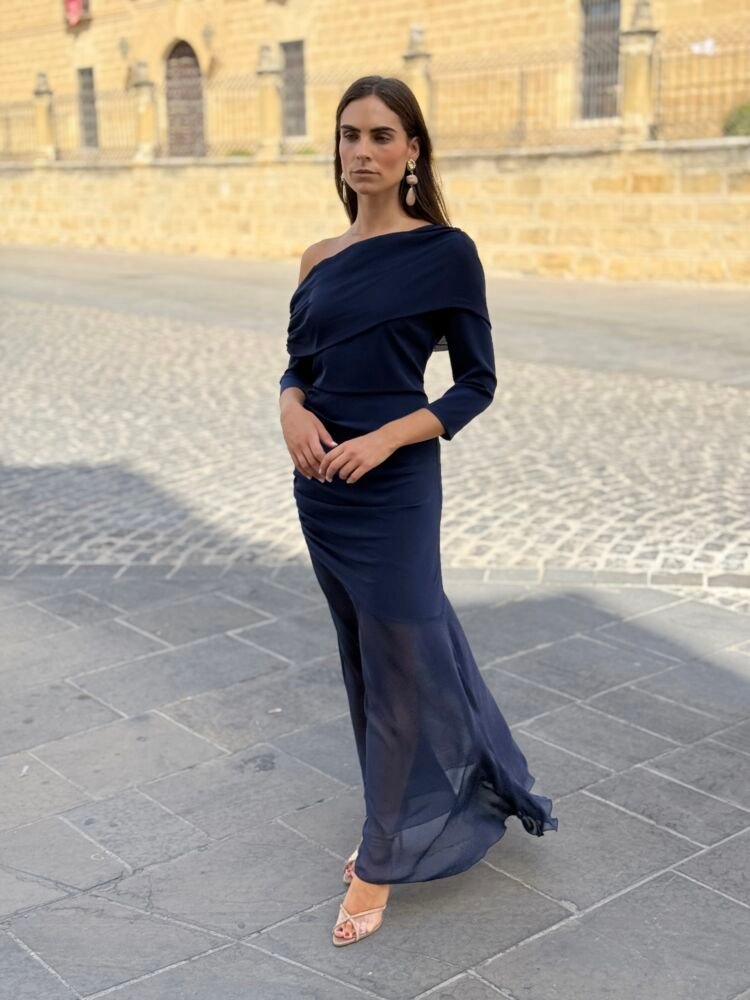 Vestido Signum Azul Marino - Imagen 3